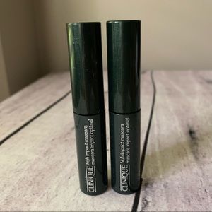 2 Clinique HIGH IMPACT MASCARA ~ 01 BLACK ~3.5ml each